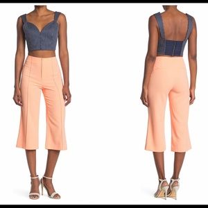 Alice + Olivia Dylan High Waisted Wide Leg Pant